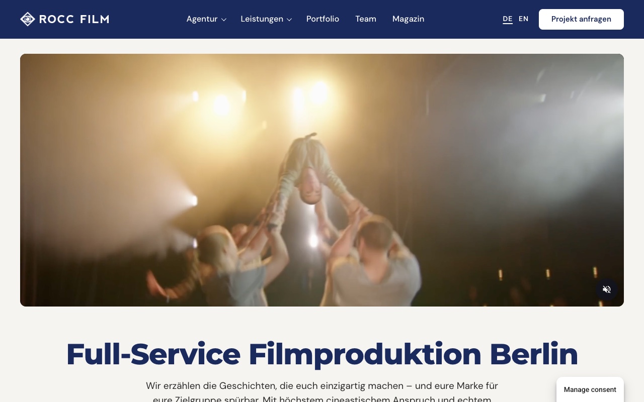Rocc Film website