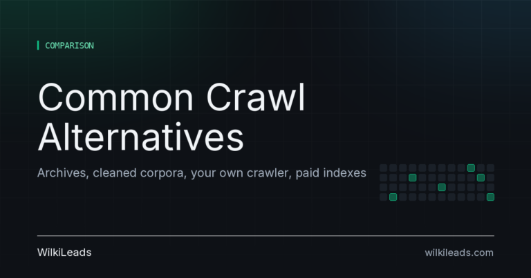 Common Crawl Alternatives