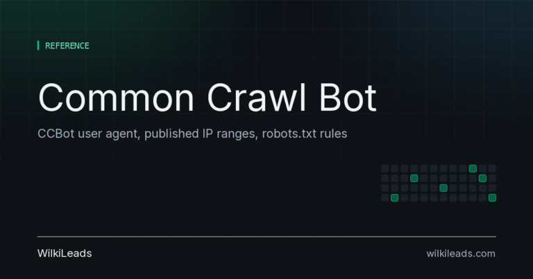 Common Crawl Bot