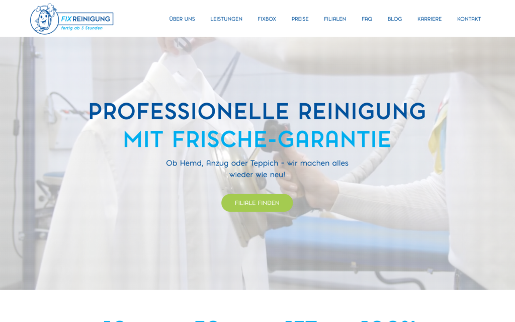 FIX Reinigung website