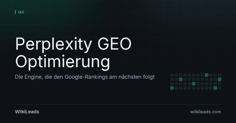 Perplexity GEO Optimierung